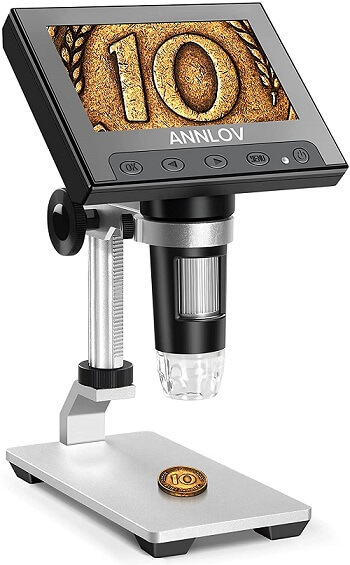 ANNLOV 4.3 inch Handheld USB n2 Microscope 50X-1000X Magnification