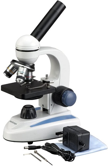 AmScope-M158B-Cordless-Compound-Monocular-Microscope