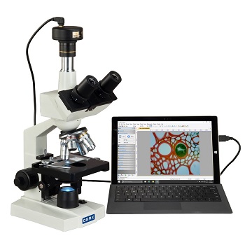 OMAX - M83EZ-C50U 40X-2500X Trinocular Digital Compound Microscope 3