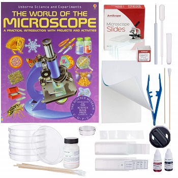 AmScope Compound Microscope Accessory and Book Kit